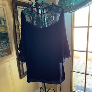 City Studio Royal Blue Bellsleeve Dress NWOT Sz XS